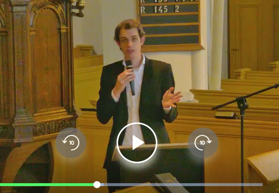 Spreker Herman Meijer vertelt via livestream over christenvervolging