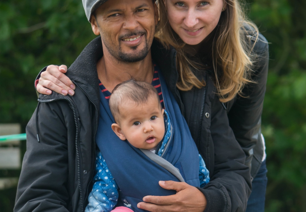 Magno & Lieke met hun dochter Pérola