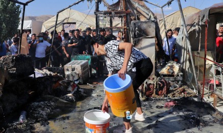 Grote brand treft meer dan 200 gezinnen in Irak