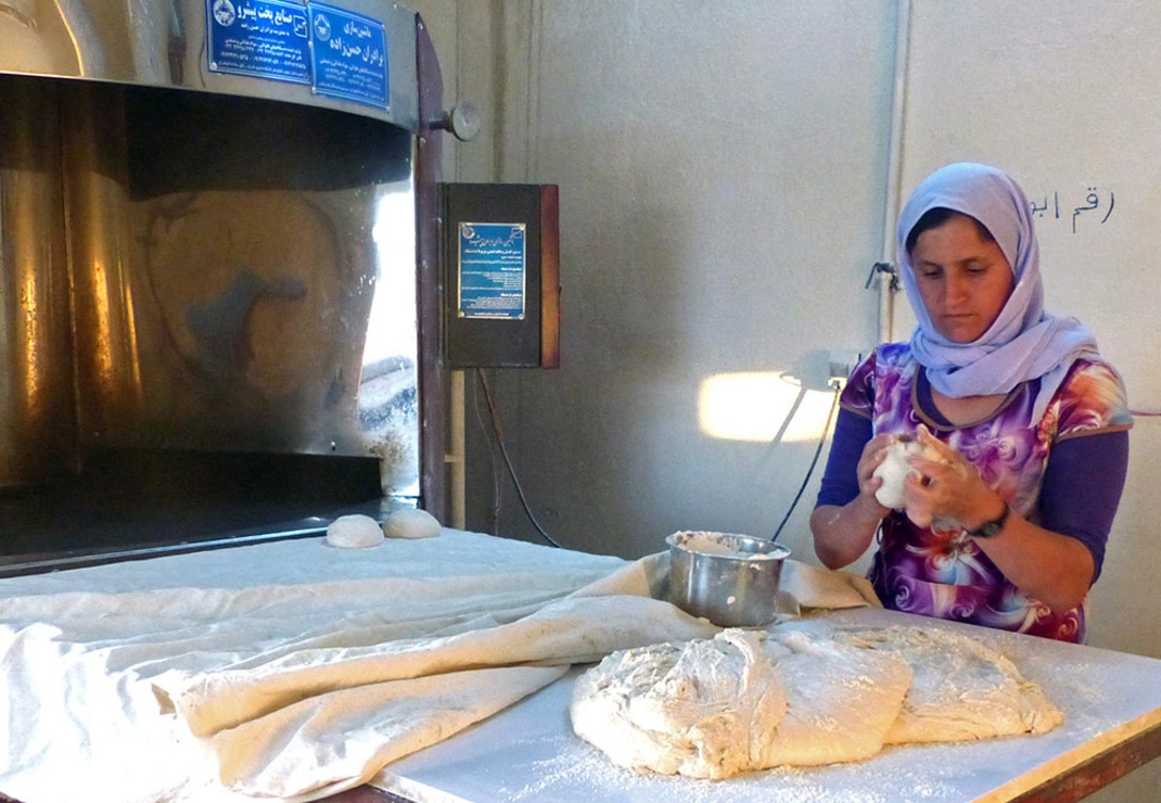 De bakkerij voor vluchtelingen is weer geopend