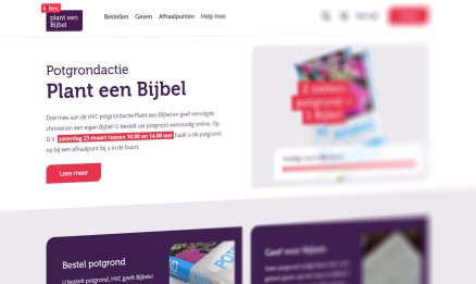 Potgrondactie Plant een Bijbel van start met nieuwe website