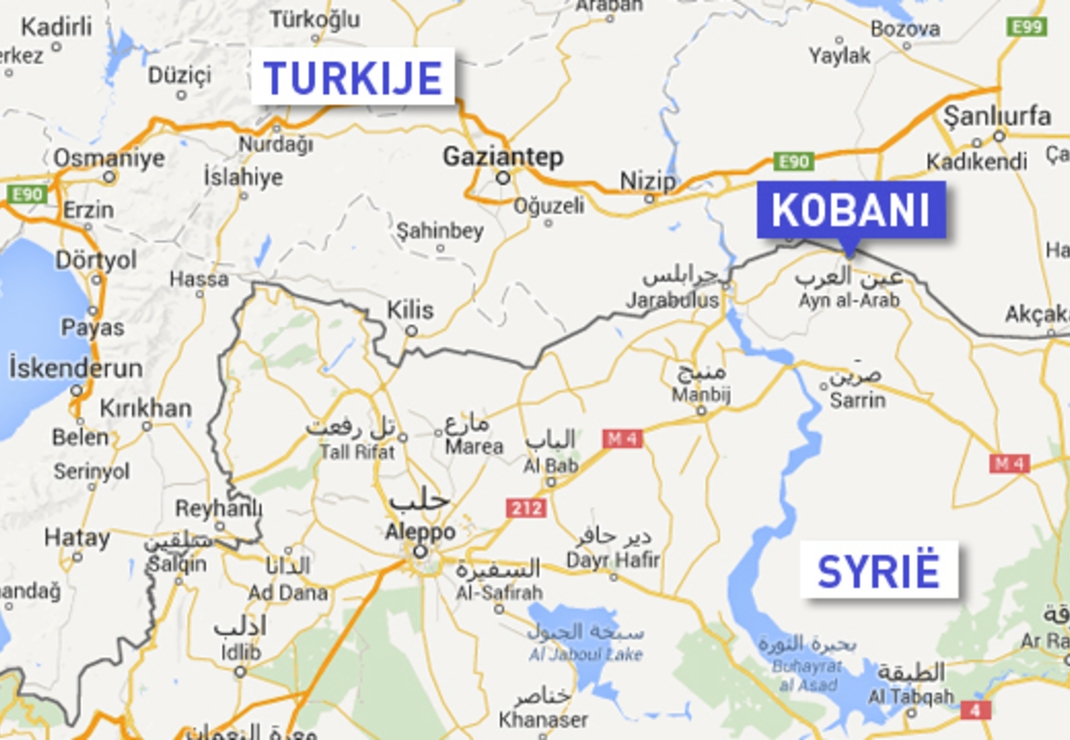 Kobani op de kaart