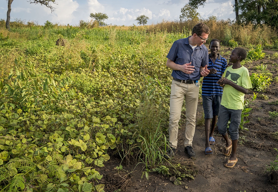 Bezoek aan het landbouwproject in Oeganda