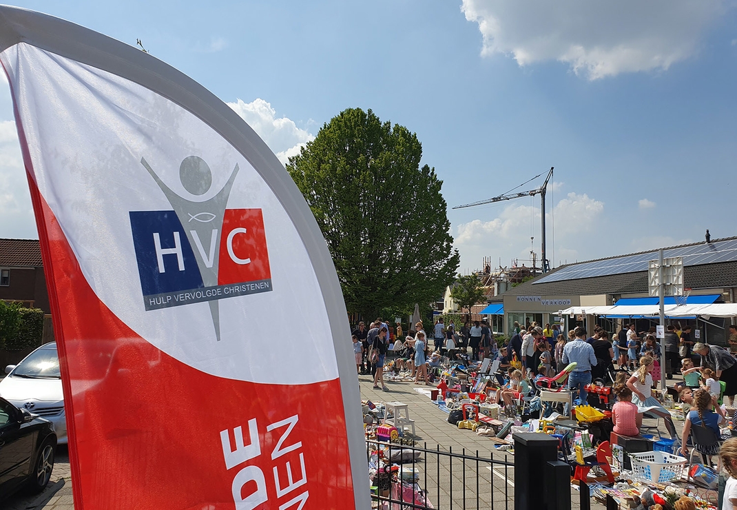 De Rehoboth school in Opheusden organiseerde een actiemarkt op het schoolplein en rondom de school