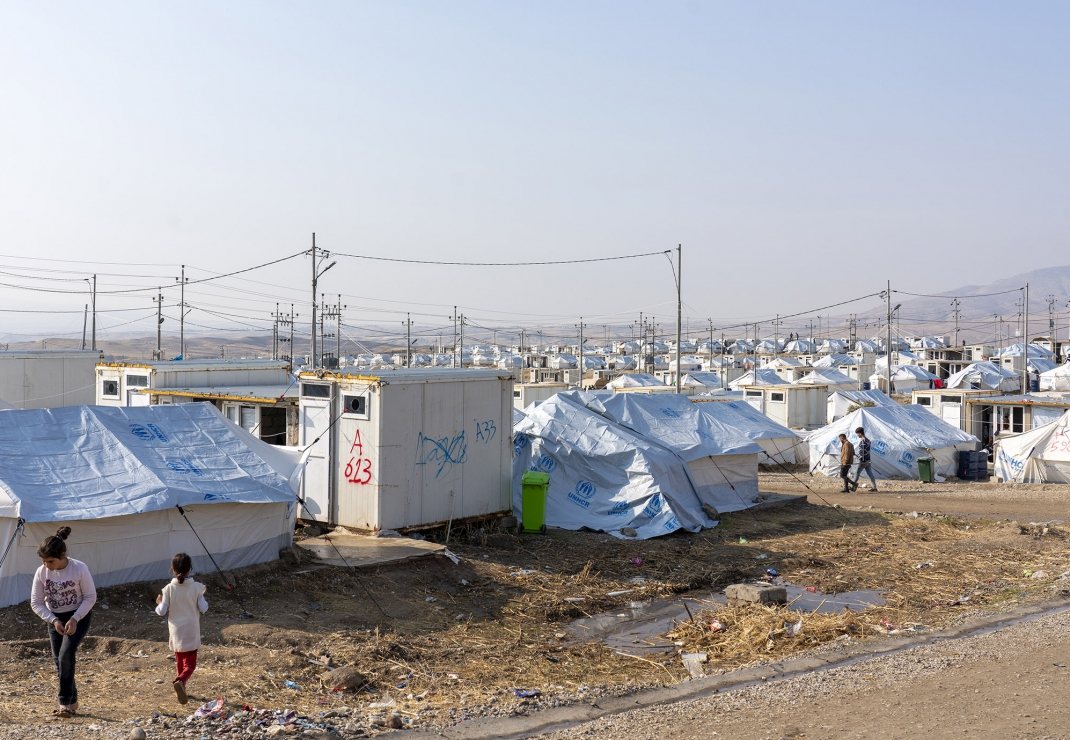 De vluchtelingenkampen in Irak zijn er nog steeds (foto: Cees van der Wal)