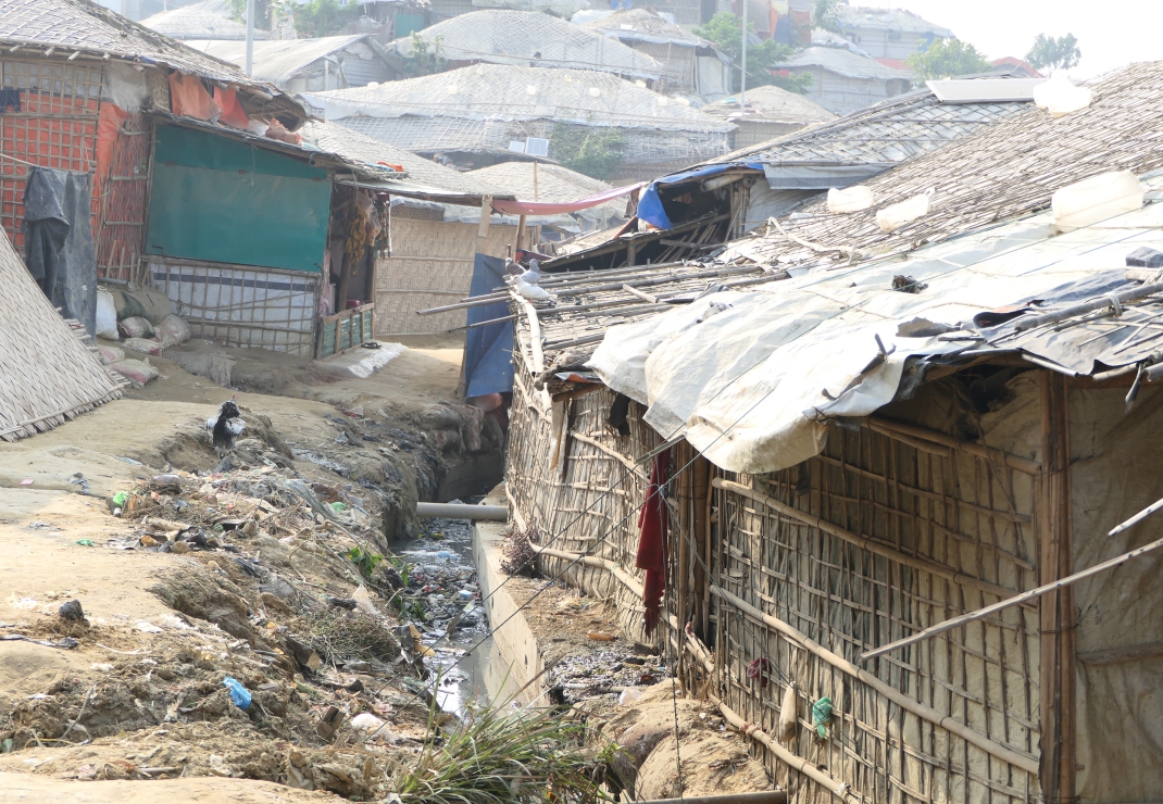 Het vluchtelingenkamp van de Rohingya