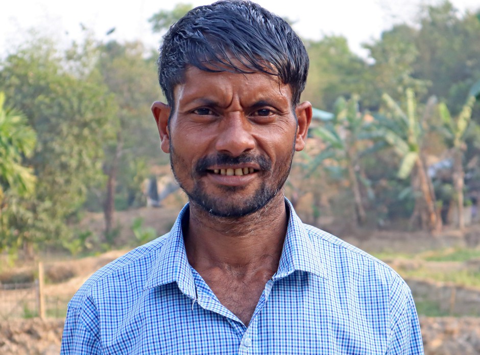 Een christen in het Rohingya kamp