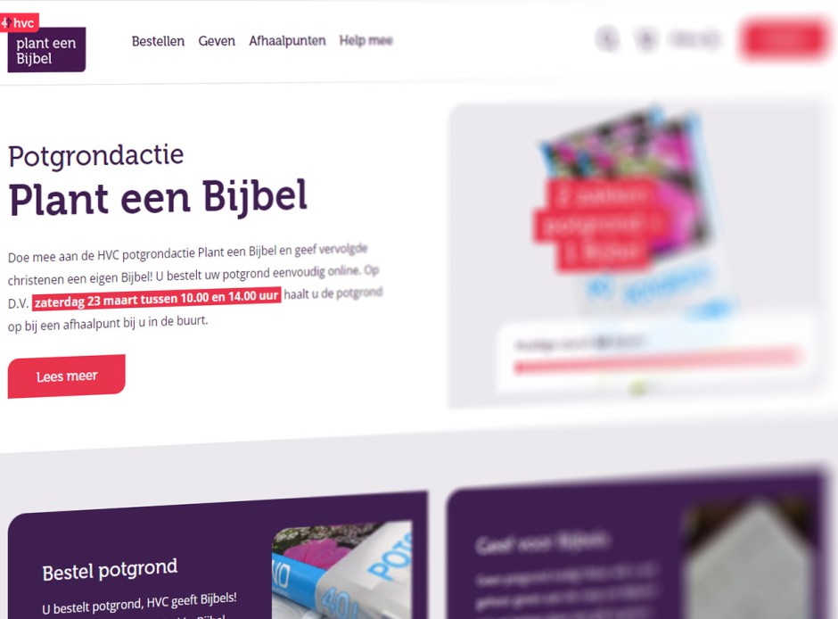 De vernieuwde actiewebsite