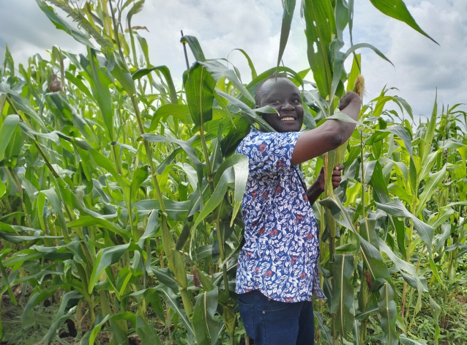 Christenen leren sorghum te verbouwen; een graansoort die goed tegen droogte kan.
